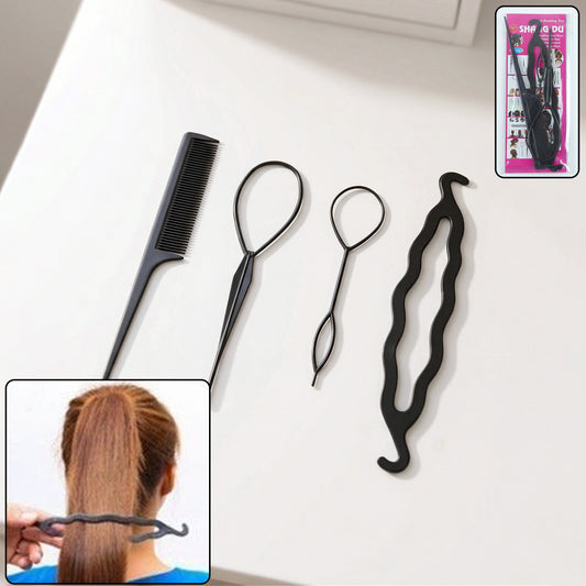 Multi Purpose 4 In 1 Hair Styling Tool Kit
