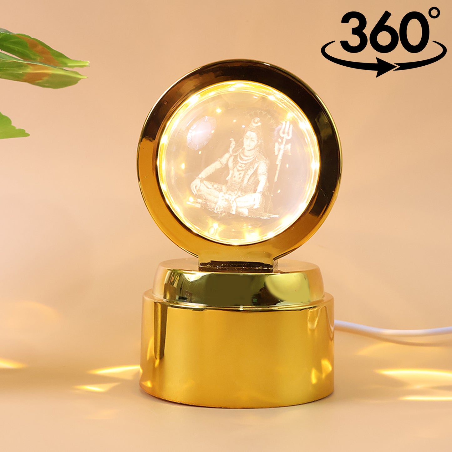 Mahadev 3d Crystal Ball Night Light (1 Pc)