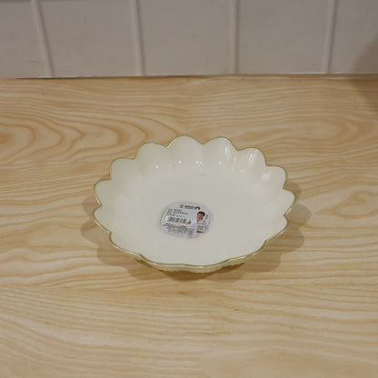 Lotus Flower Decorative Serving Tray Stylish Snack Dry Fruit Platter (1 Pc)