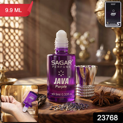 Sagar Java Purple Roll-on Attar Alcohol-free Perfume Oil For Men And Women (9.9 Ml)