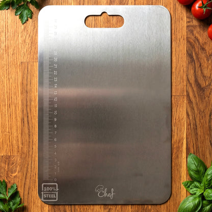 Large Stainless Steel Chopping Cutting Board (1 Pc)