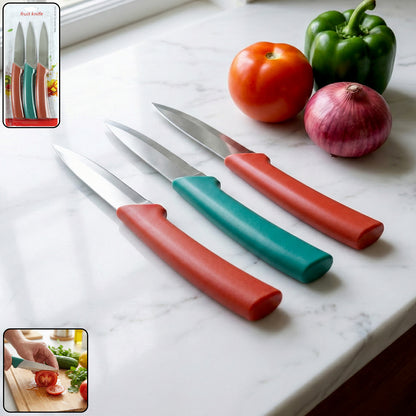 Multipurpose Kitchen Fruit  Vegetable Cutting Knife Set (Pack Of 3)
