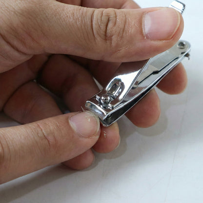 Stainless Steel Nail Clipper Set With Keychain Holder (2 Pc)