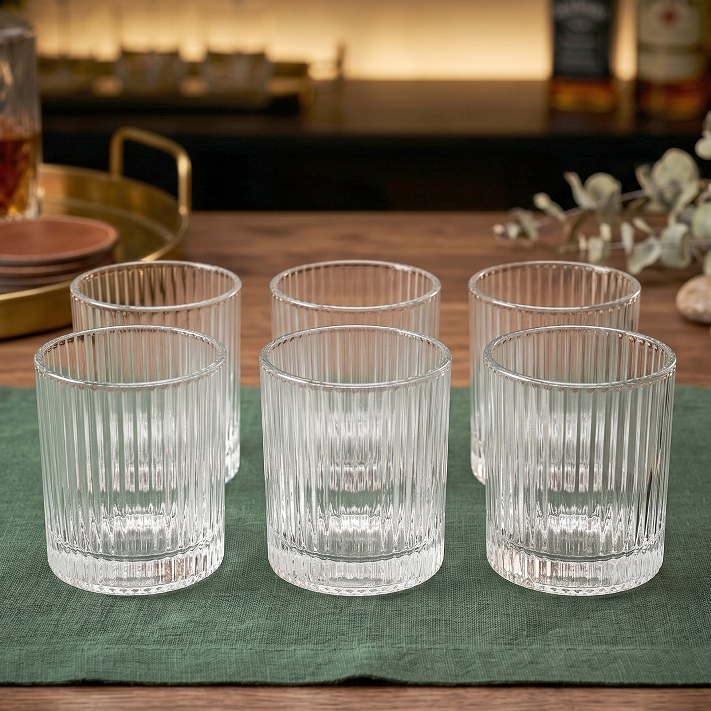 Premium Crystal Glass Tumbler (6 Pc Set 250 Ml Each)
