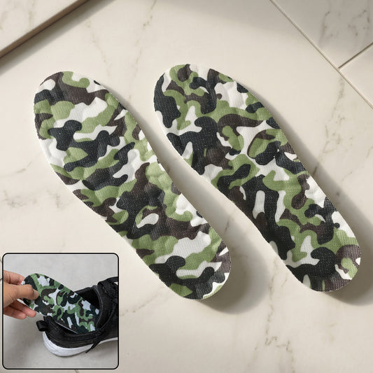 Camouflage Comfort Shoe Insoles Soft Cushion (1 Pair 35 To 38 Size)