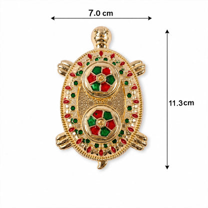 Tortoise Shaped Kankavati Kumkum Holder For Puja And Tilak Rituals (1 Pc)
