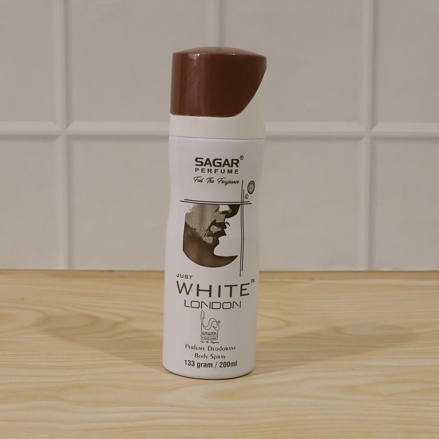 Sagar Just White London Perfume Body Spray Deodorant For Men (200 Ml)