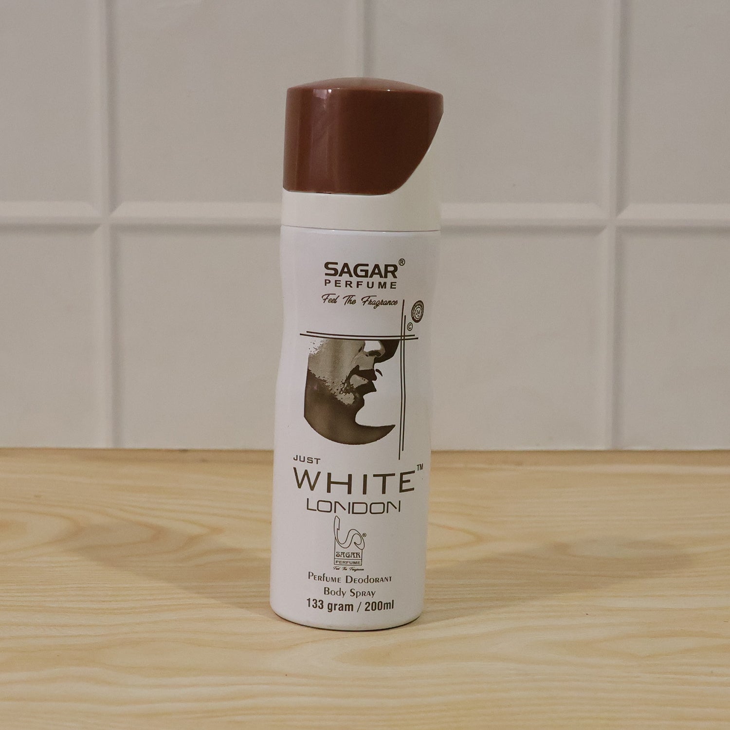 Sagar Just White London Perfume Body Spray Deodorant For Men (200 Ml)