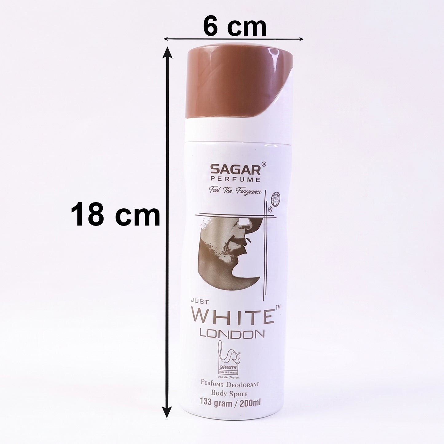 Sagar Just White London Perfume Body Spray Deodorant For Men (200 Ml)