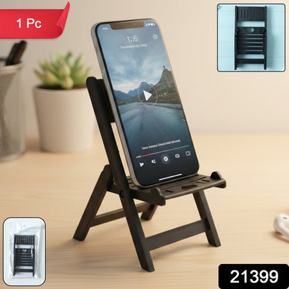 Mini Chair Shape Mobile Stand Holder (1 Pc  Balck Color)