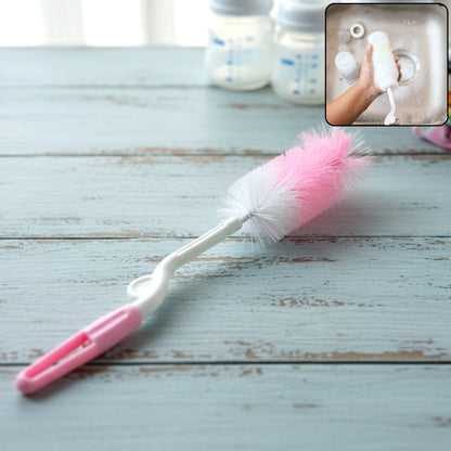 Bottle  Nipple Cleaning Brush With 360 Rotary Handle (1 Pc)
