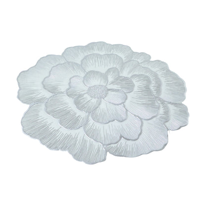 Round Floral Design Pvc Table Mat 1 Pc 36x36 Cm