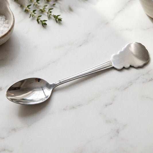 Stainless Steel Carved Handle Dinner Spoon For Dining And Kitchen Use (1 Pc)
