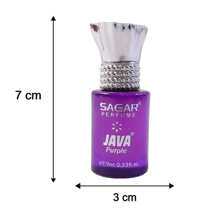 Sagar Java Purple Roll-on Attar Alcohol-free Perfume Oil For Men And Women (9.9 Ml)