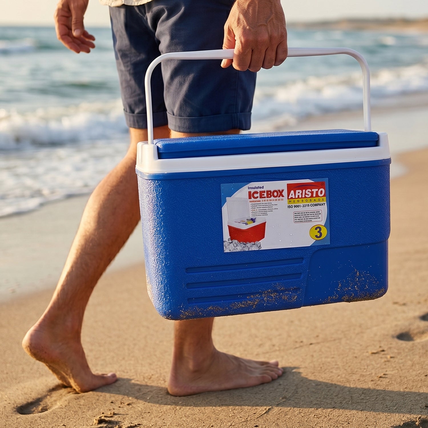 Heavy Duty Insulated Ice Box (1 Pc Blue  3ltr)