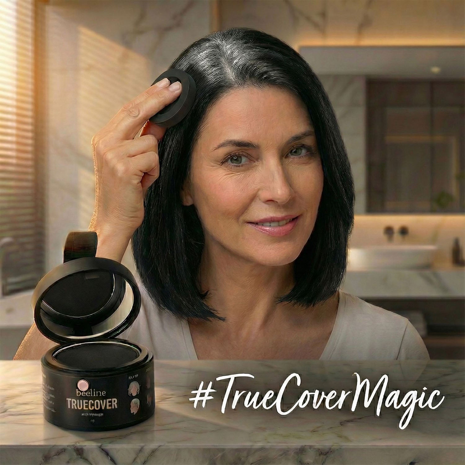 Magic Hairline Color Powder (1 Pc 4 Black Color)