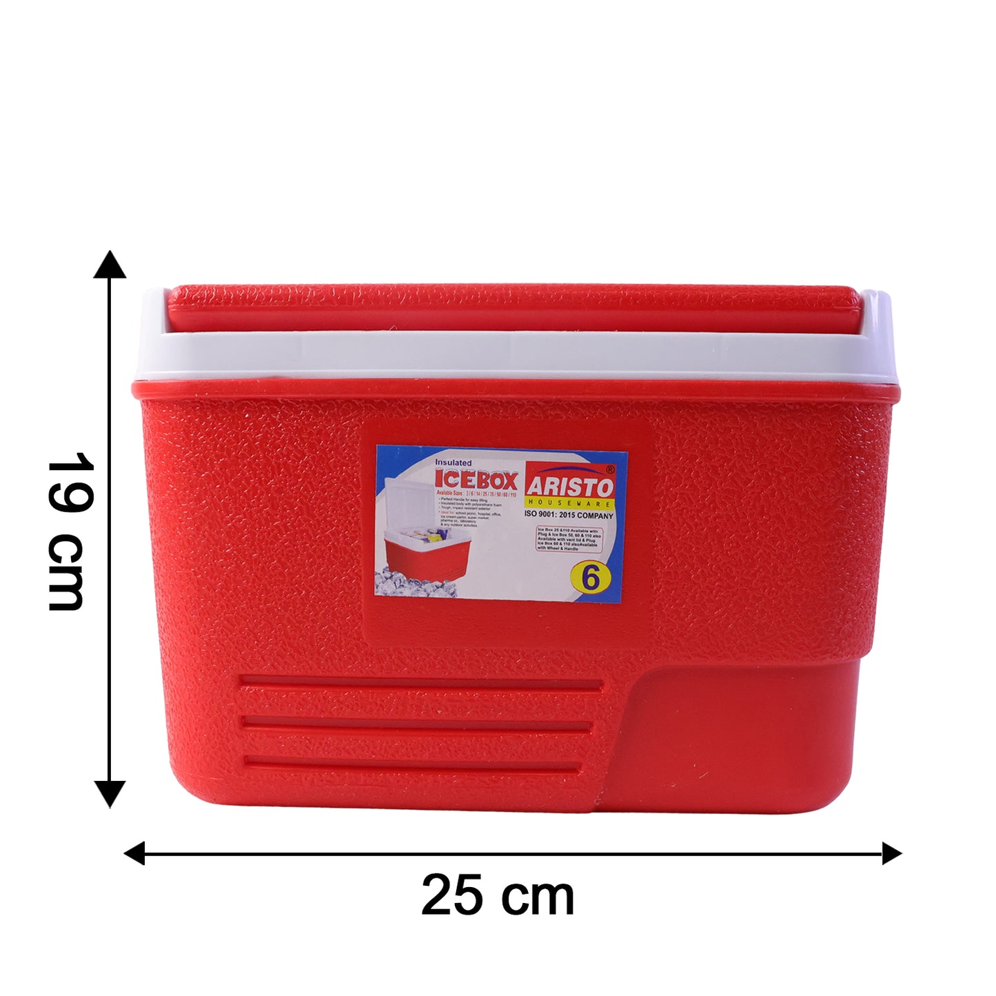 Heavy Duty Insulated Ice Box (1 Pc Red  6ltr)