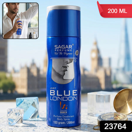 Sagar Just Blue London Perfume Body Spray Deodorant For Men (200 Ml)