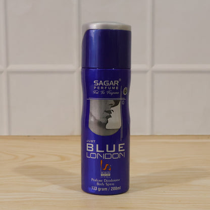 Sagar Just Blue London Perfume Body Spray Deodorant For Men (200 Ml)