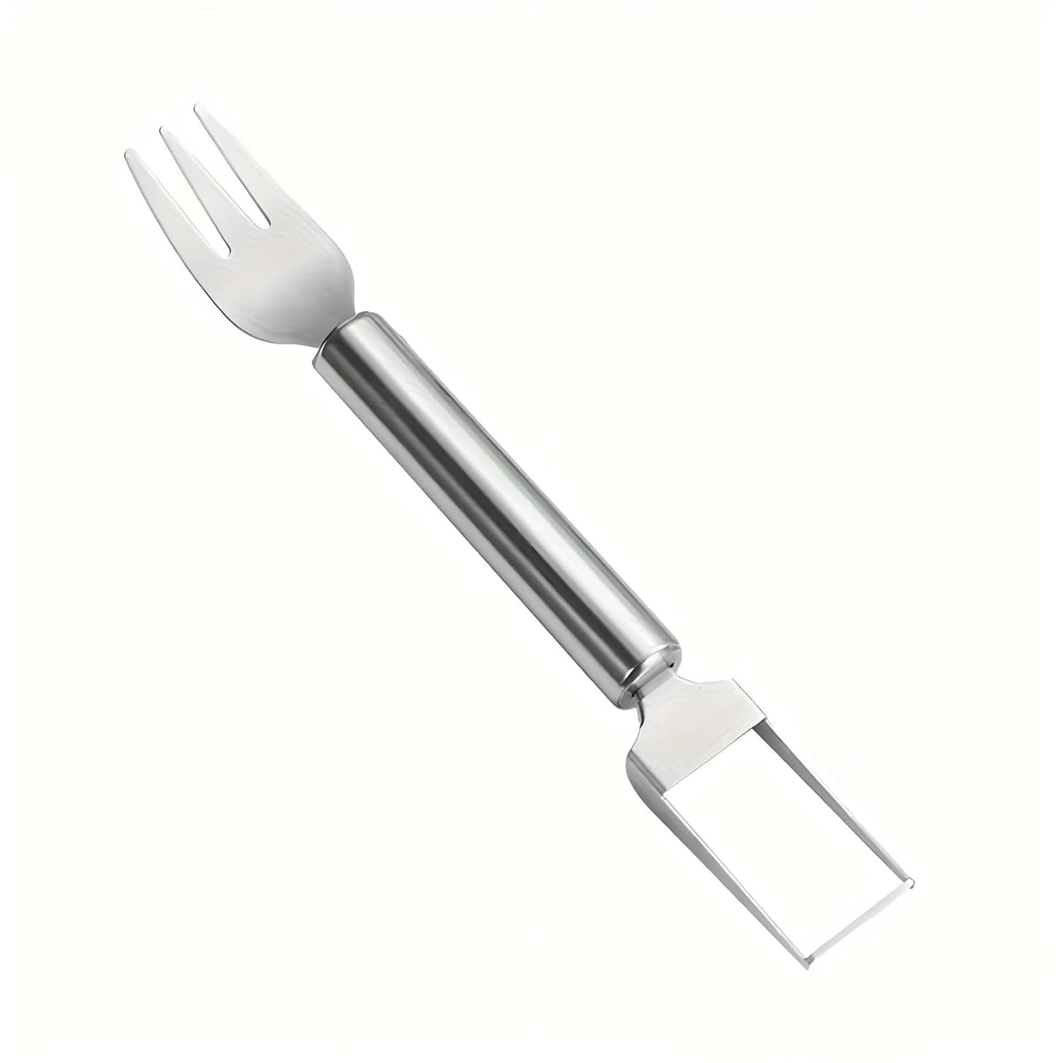 Stainless Steel 2 In 1 Watermelon Slicer Cutter With Fork Fruit Tool (1 Pc)