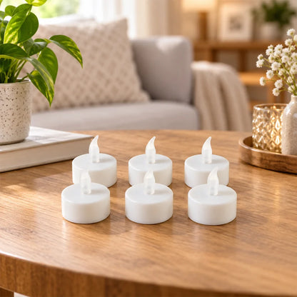 LED Flameless Candle Set – 6 Piece Warm Flickering Lights