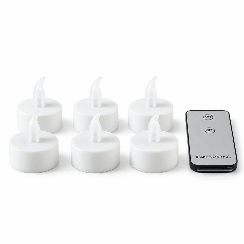 LED Flameless Candle Set – 6 Piece Warm Flickering Lights
