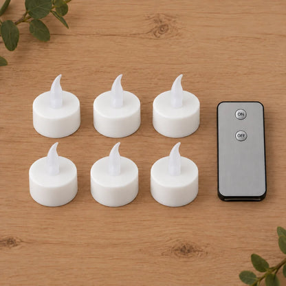 LED Flameless Candle Set – 6 Piece Warm Flickering Lights