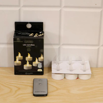 LED Flameless Candle Set – 6 Piece Warm Flickering Lights