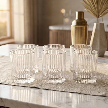 Premium Crystal Glass Tumbler (6 Pc Set 250 Ml Each)