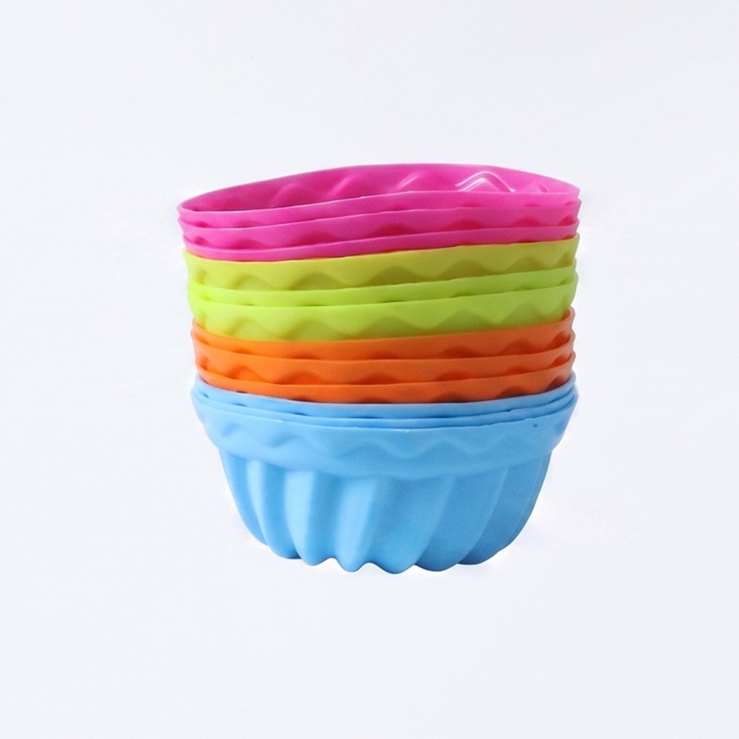 Reusable Silicone Cupcake Mould Set (12 Pc)