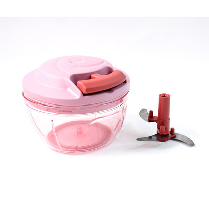 Apex Power-x Triple Stainless Steel Blades And Hand-pull Vegetable Chopper (500ml)