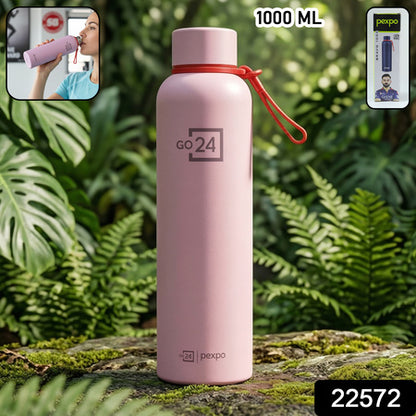 Pexpo Bravo Vacuum Insulated Hot  Cold Stainless Steel Water Bottle 1000 Ml