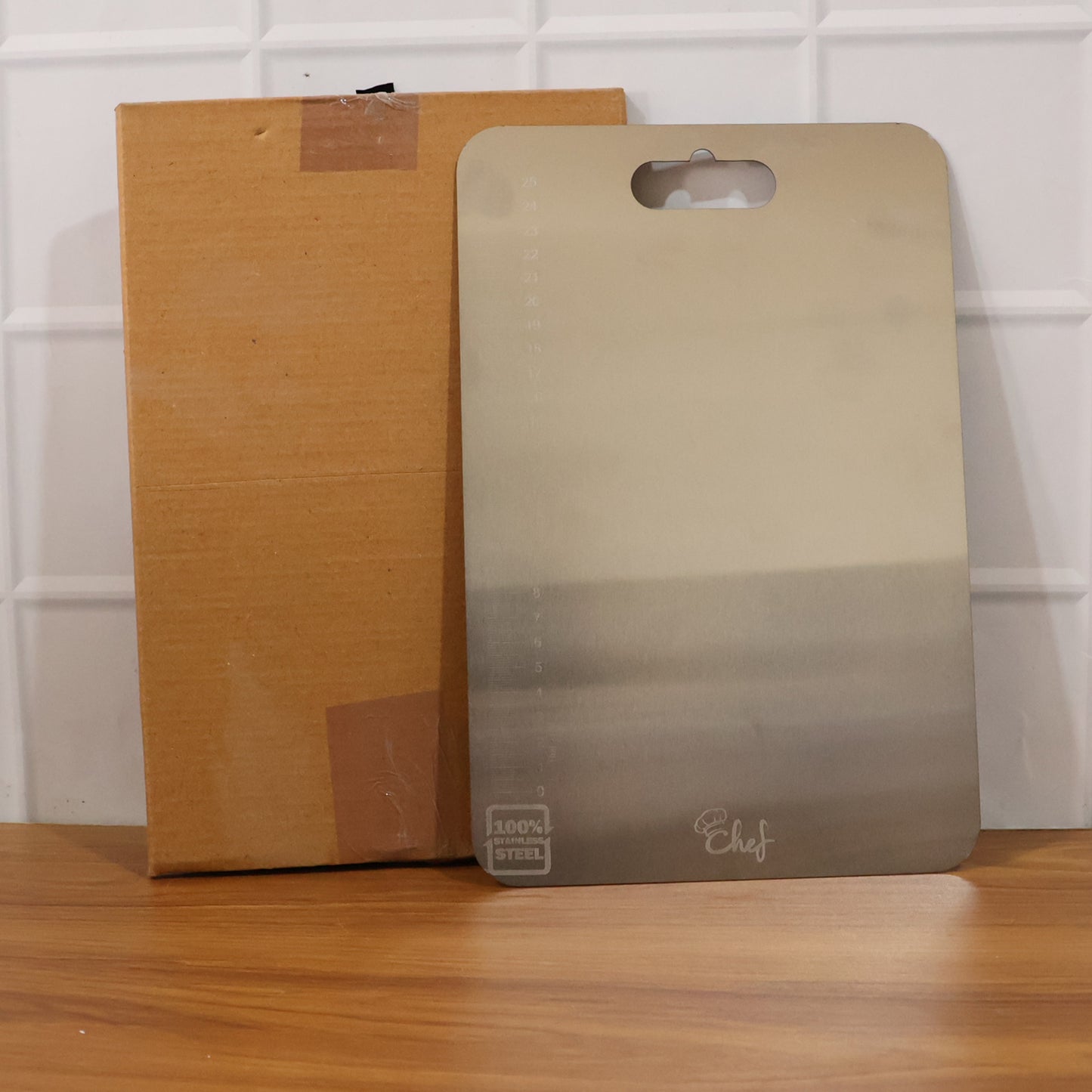 Large Stainless Steel Chopping Cutting Board (1 Pc)