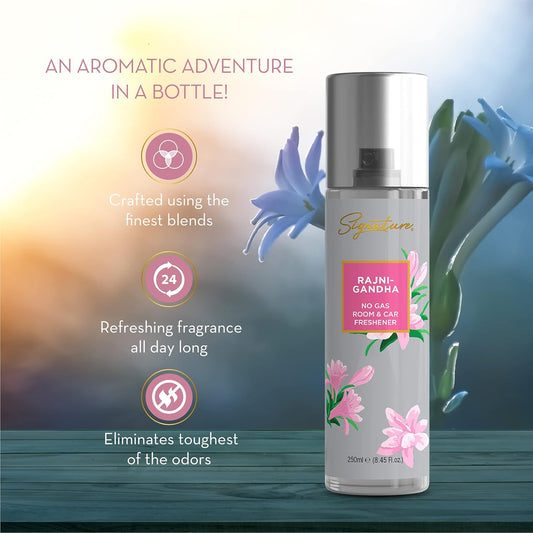 Signature Rajnigandha Room Amp Car Freshener Spray 250 Ml