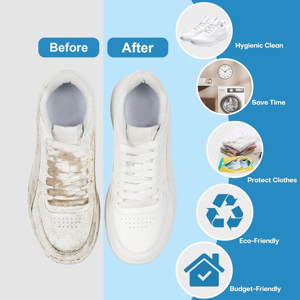 Shoe Washing Machine Bag – Microfiber Chenille Lining with Zipper