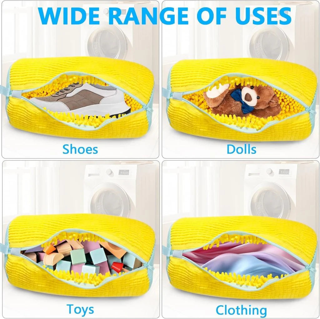 Shoe Washing Machine Bag – Microfiber Chenille Lining with Zipper