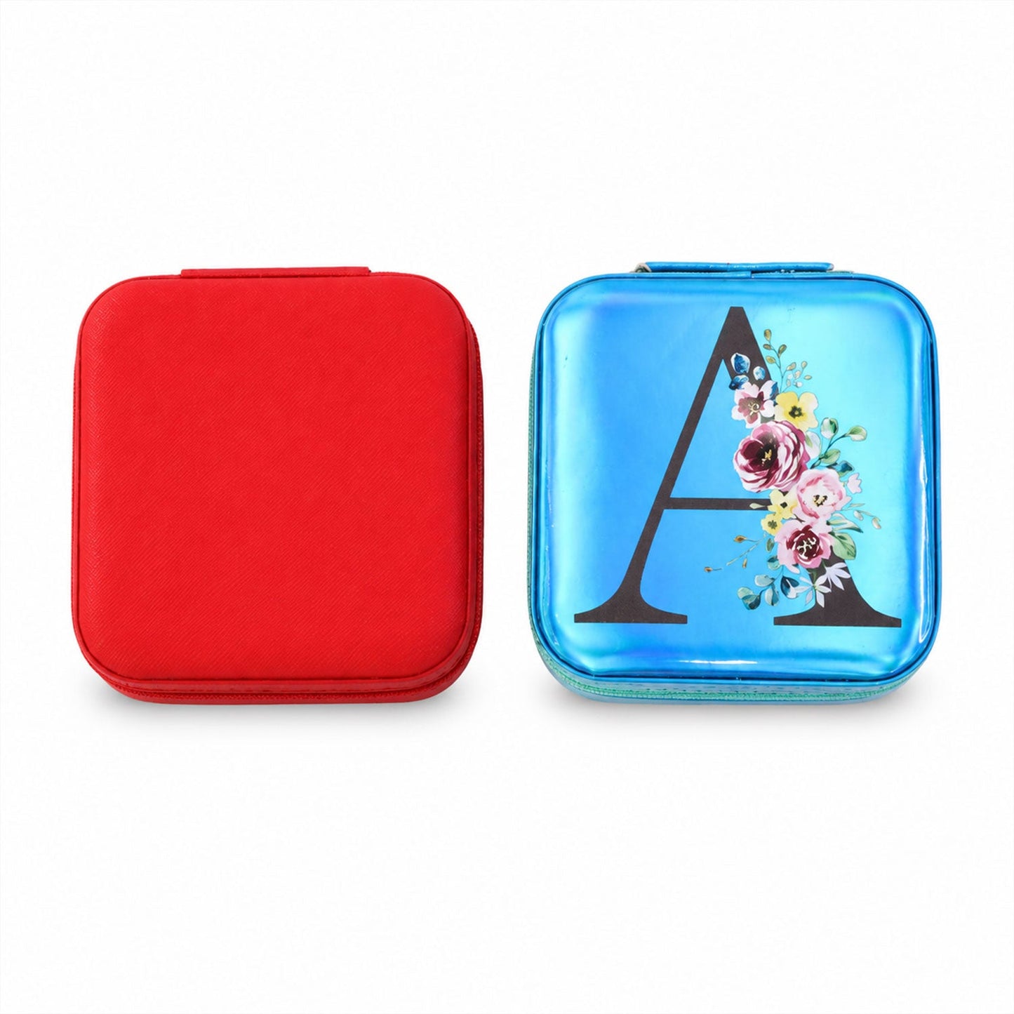 Mini Jewelry Organizer Box With Mirror For Rings And Earrings (1 Pc)