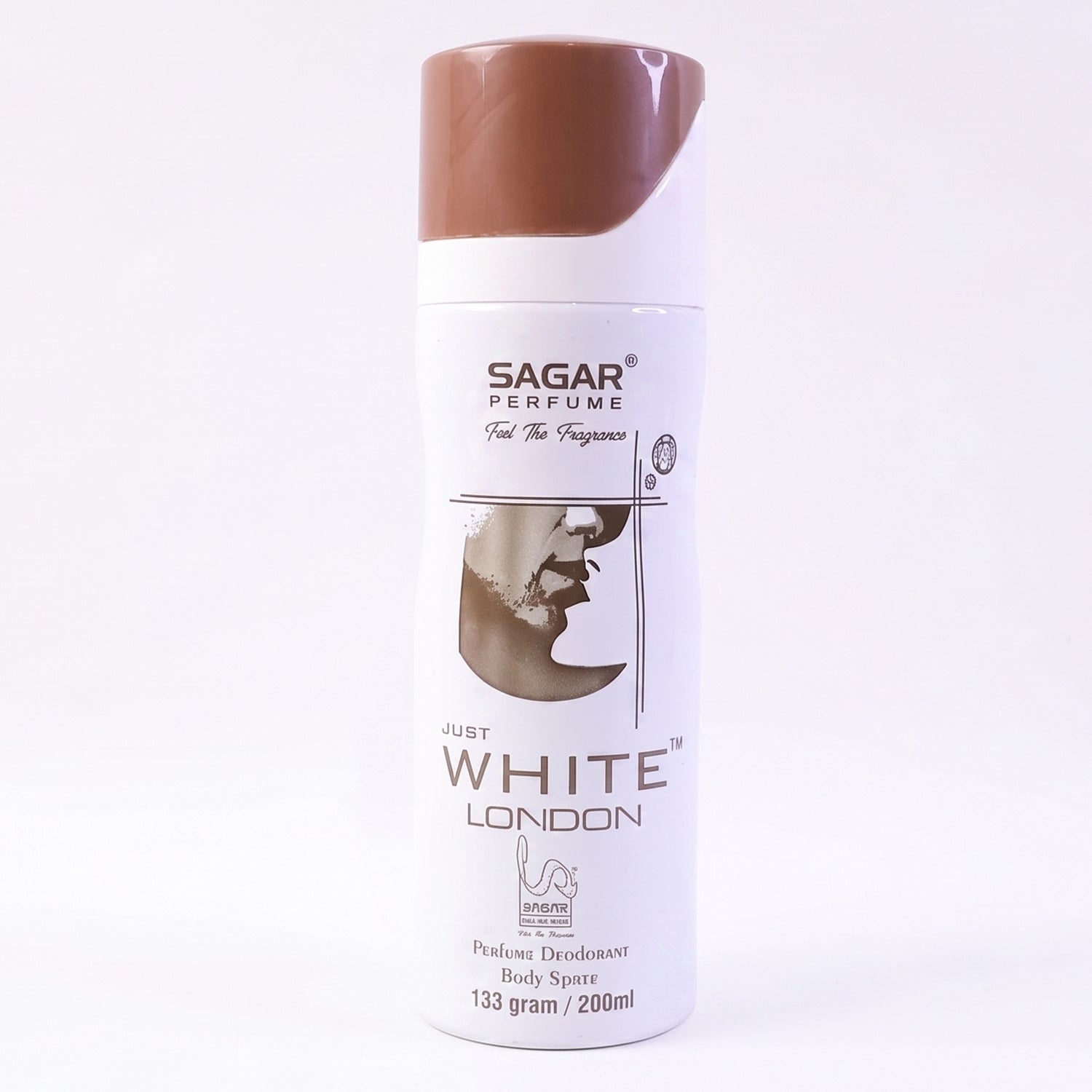 Sagar Just White London Perfume Body Spray Deodorant For Men (200 Ml)