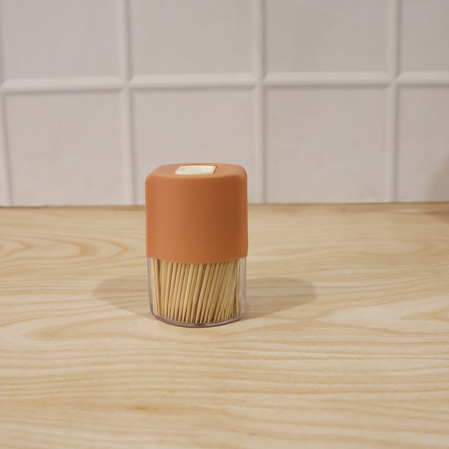 Toothpick Dispenser Box Set Automatic Pop-up Holder For Dining Table (1 Set)