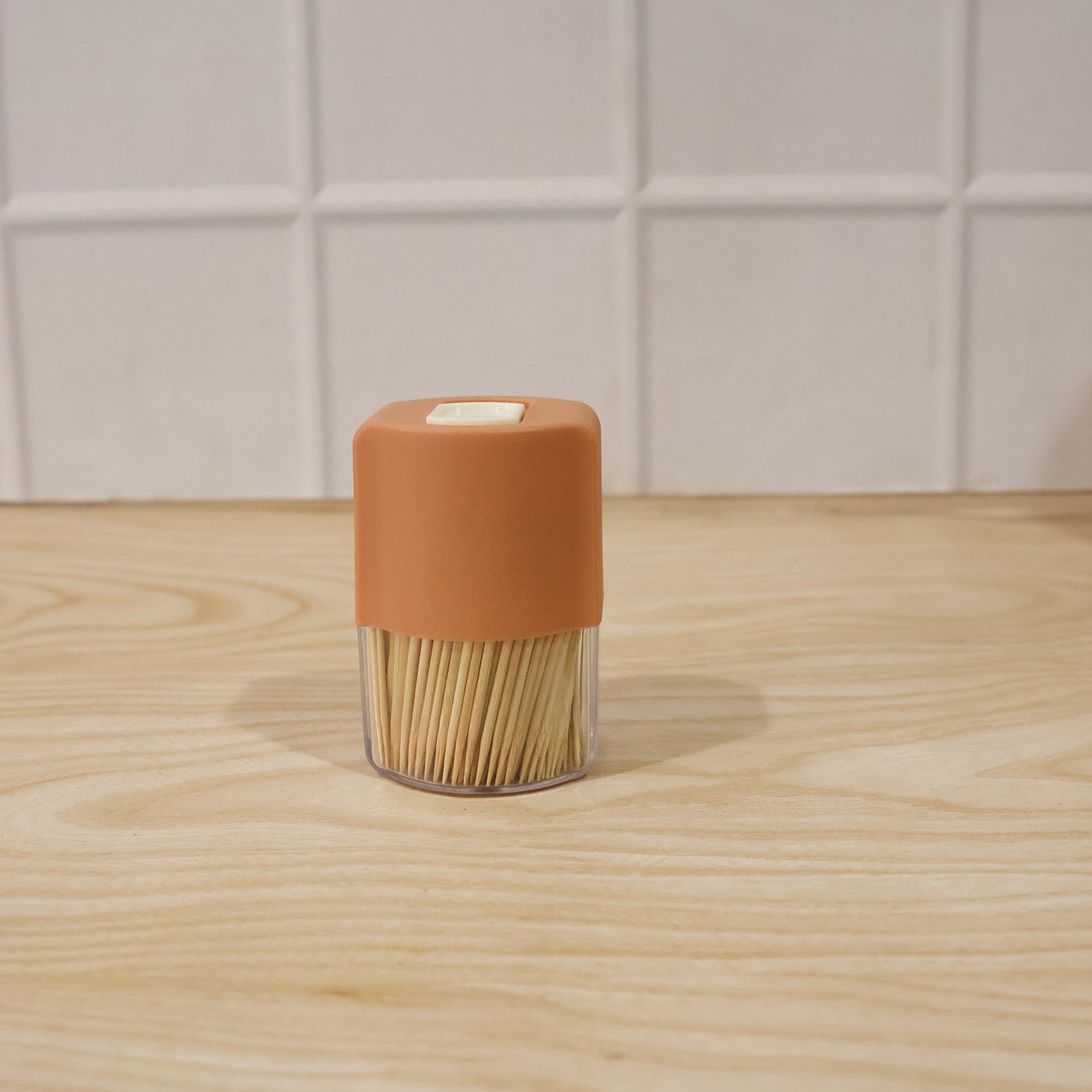 Toothpick Dispenser Box Set Automatic Pop-up Holder For Dining Table (1 Set)