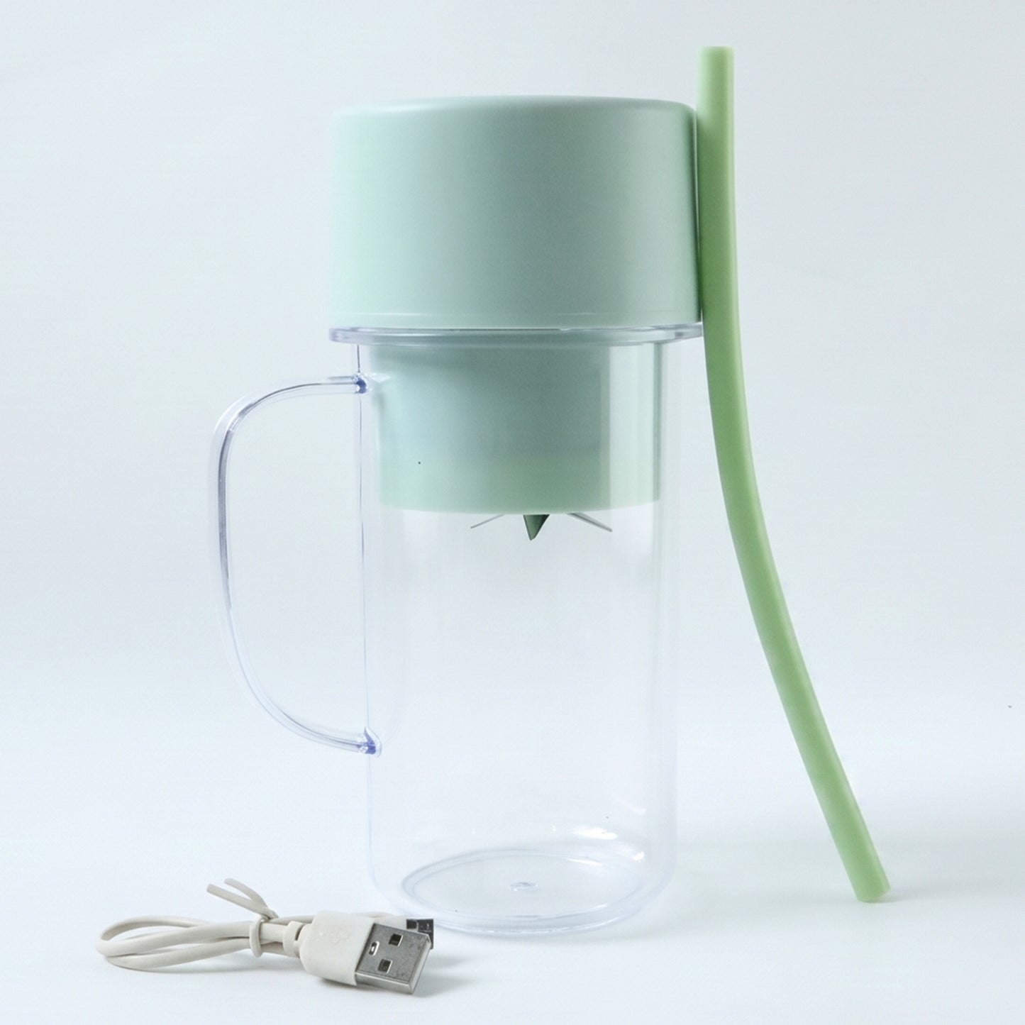Portable Electric Juicer Mixer Grinder With Handle (1 Pc 340 Ml)