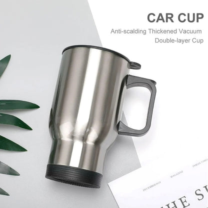 Stainless Steel Vacuum Glass Insulated Glass Coffee Cups (With Lid  Handle  1 Pc)