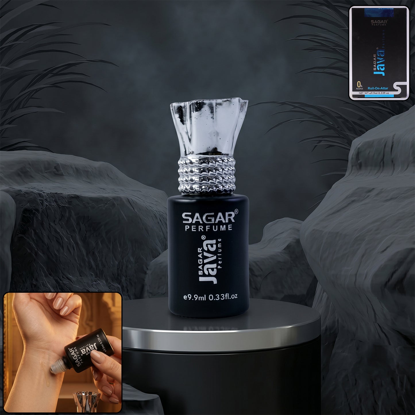 Sagar Java Roll-on Attar Alcohol-free Perfume Oil For Men And Women (9.9 Ml)