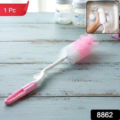 Bottle  Nipple Cleaning Brush With 360 Rotary Handle (1 Pc)