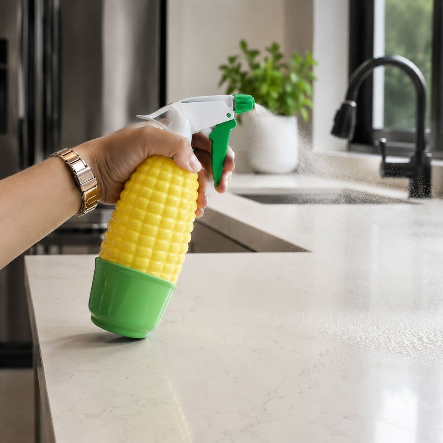 Corn Shape Trigger Spray Bottle Water Sprayer For Plants And Cleaning (1 Pc)