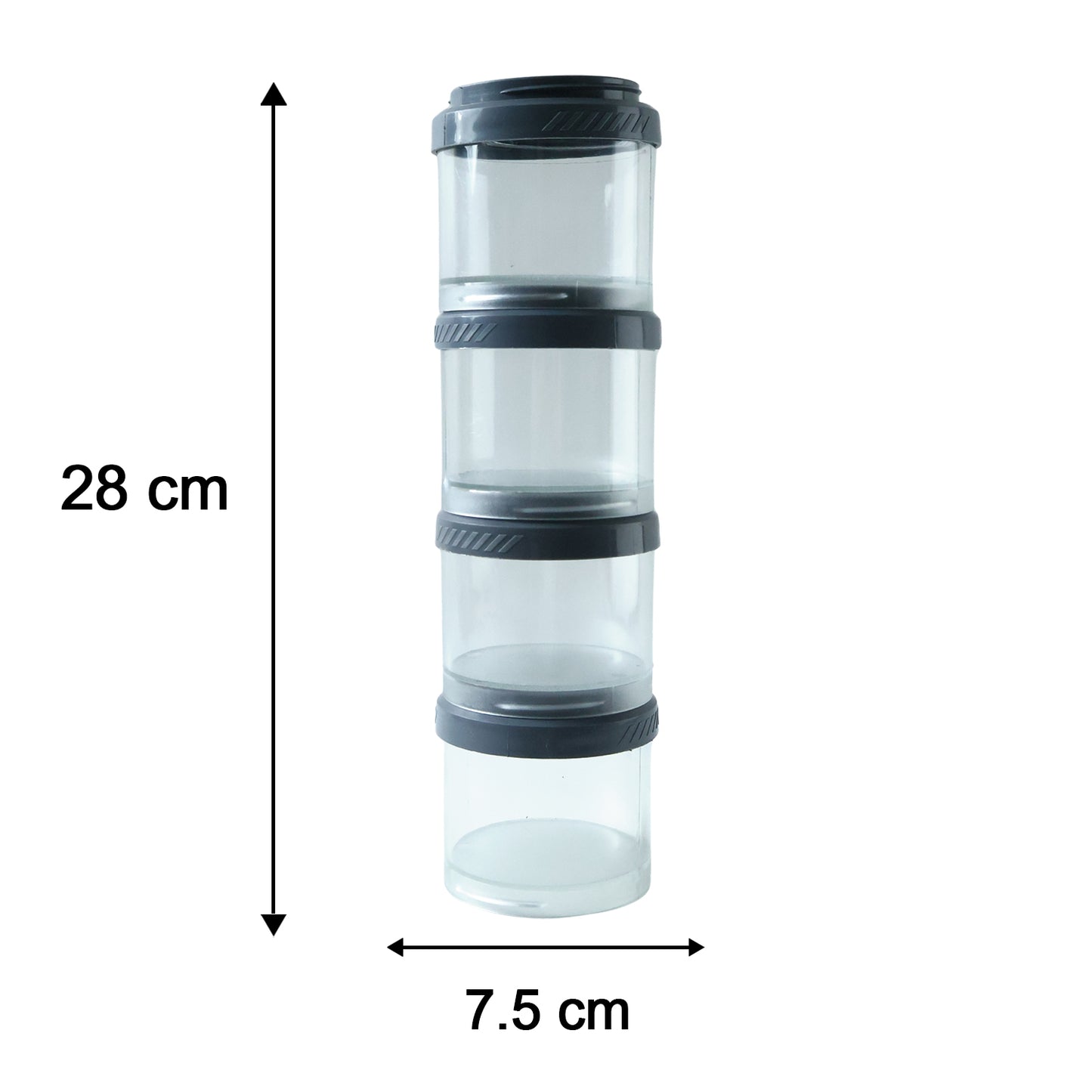 Multipurpose Multi Connecting Stackable Storage Container Set (4 Pc)