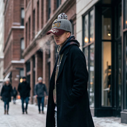 Trendy Winter Baseball Style Woolen Cap (1 Pc)