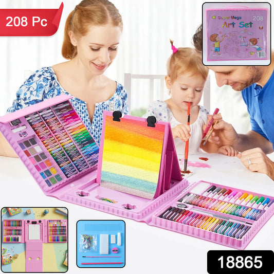 Super Mega Art  Craft Drawing Coloring Kit (208 Pc)