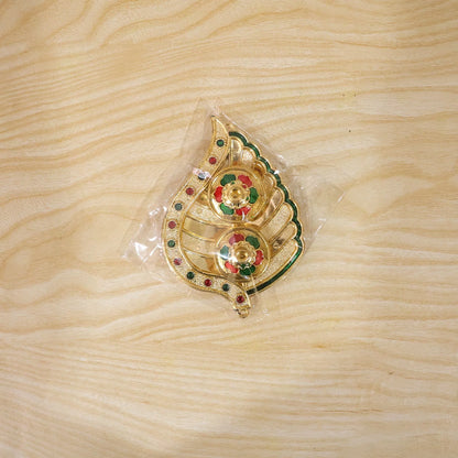 Mango Shaped Kankavati Kumkum Holder For Puja And Tilak Rituals (1 Pc)