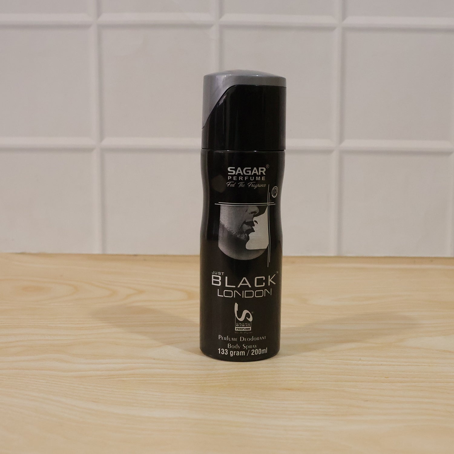 Sagar Just Black London Perfume Body Spray Deodorant For Men (200 Ml)